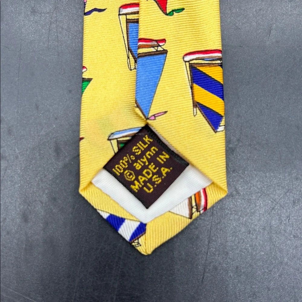 Rainbow Fleet Sailboat Nantucket Pattern Tie